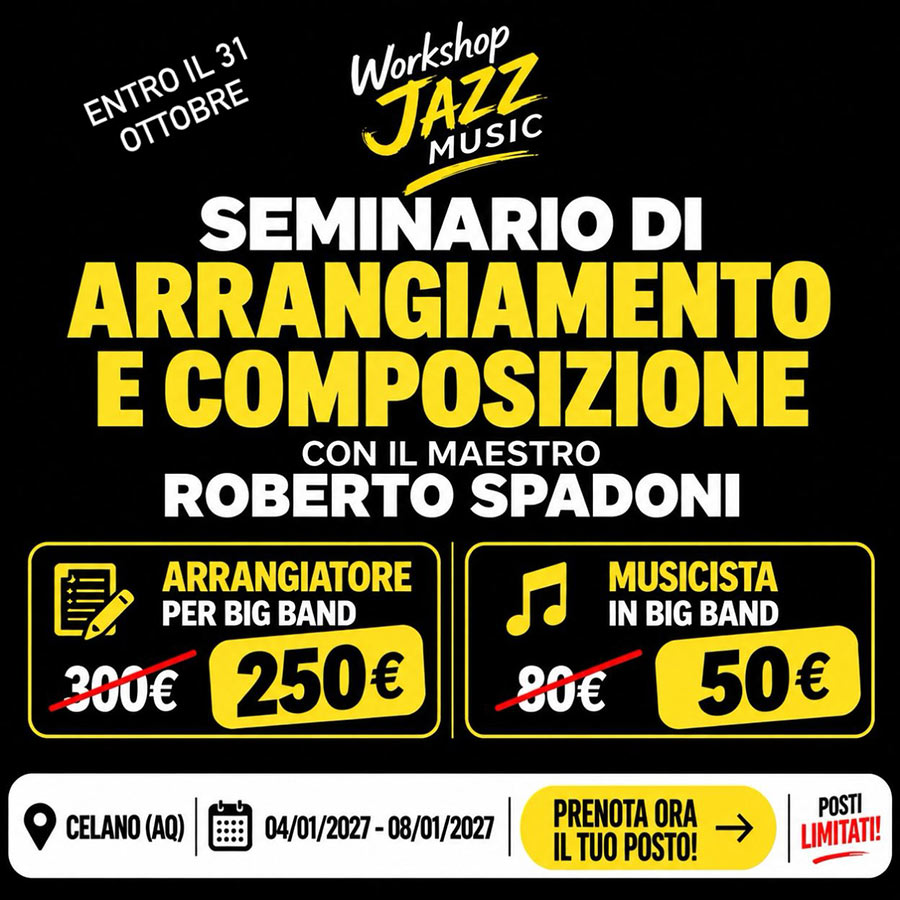 Celano Jazz Music WorkShop 2027